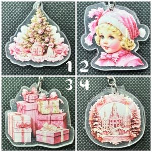 A Very Merry Pink Christmas KBK Keychains